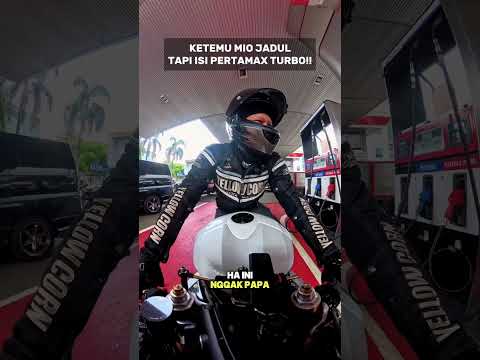 Ketemu mio jadul tapi isi bensinnya mewah hahaha #yamahar6
