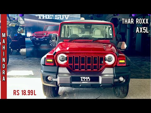 New Mahindra Thar Roxx 2024 🔥 Thar Roxx Ax5L - Diesel Automatic @ Rs 18.99L | Most Detailed Review!