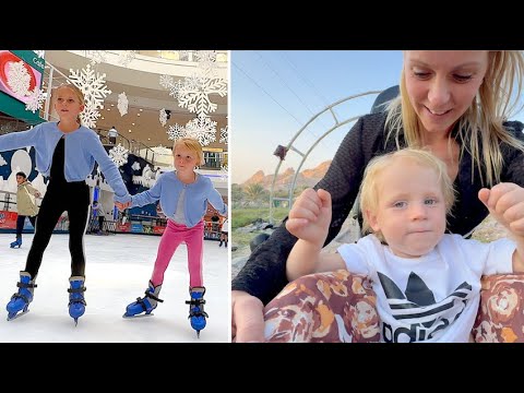 HET KAN ECHT: Schaatsen & Rodelen in de Woestijn! ⛸️🏜️ ( Al Ain) | Bellinga Vlog #3293