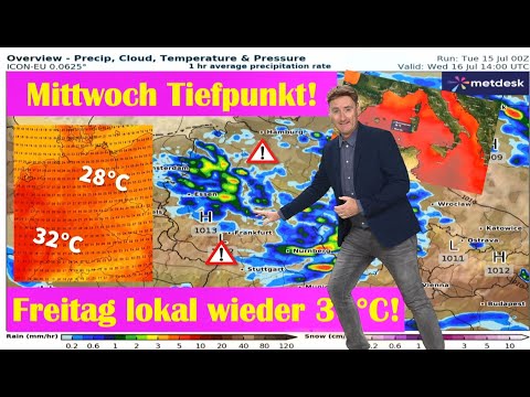 Mittwoch Tiefpunkt - Schnee auf Zugspitze! Mittelmeer rekordwarm - bald schwere Unwetter?