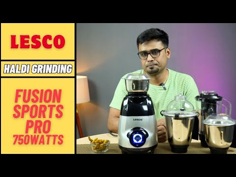 Haldi Grinding in Lesco Fusion Sports Pro 750w - Grinding in few minutes #trending #kitchen #food