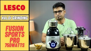 Haldi Grinding in Lesco Fusion Sports Pro 750w - Grinding in few minutes #trending #kitchen #food