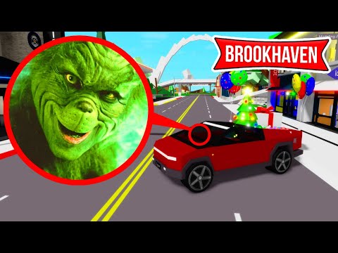 Si tu vois ce Cybertruck de Noël avec des Cadeaux, FUIS c'est un PIÈGE ! GRINCH Brookhaven RP!