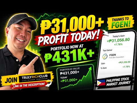 ₱31,000 PROFIT in ONE DAY! 📈 My PH Stock Portfolio Hits ₱431K+ | FGEN Stock
