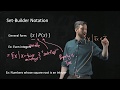 Set Notation and Properties of Numbers