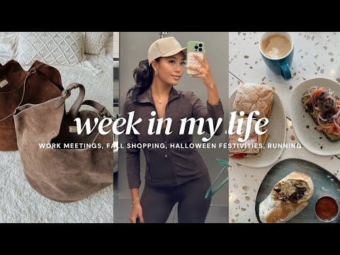 VLOG: work meetings, running at Barry's, come with me shopping for fall, Halloween Horror Nights