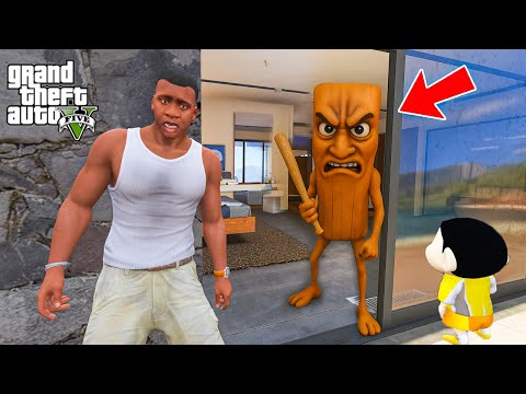Shinchan and Franklin Fight With TUNG TUNG TUNG SAHUR in GTA 5!