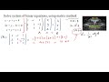 Matrix Operations and Linear Equations
