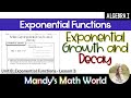 Exploring Exponential Growth and Decay Concepts