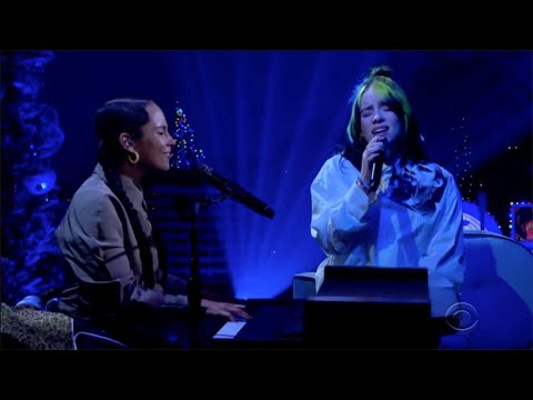 Billie Eilish ft. Alicia Keys - Ocean Eyes - Live on The Late Late Show