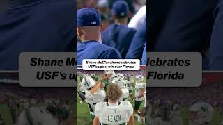 Shane McClanahan loves the USF upset 😃 #usf #mlb #ShaneMcClanahan #rays #cfb