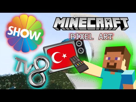 🪄 En Sevilen Türk TV Kanallarının Minecraft Pixel Art Çalışmaları