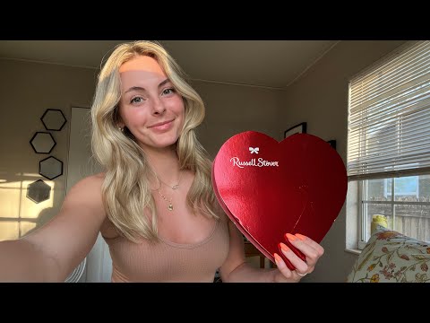 ASMR Valentine’s Chocolate Box Mukbang 🍫❤️ Eating Sounds & Rambling