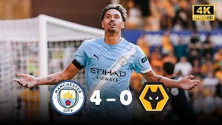 مانشستر سيتي 4 - 0 وولفرهامبتون | ملخص مباراة مانشستر سيتي وولفرهامبتون  #الدوري_الإنجليزي