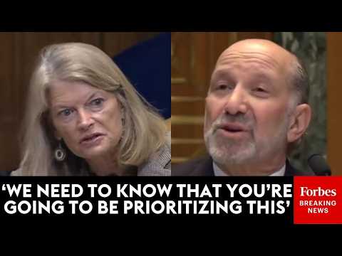 YouTube video thumbnail: 'These Are Backlogged': Lisa Murkowski Grills Howard Lutnick On Resources For Alaska Fisheries