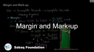 Margin and Mark-up