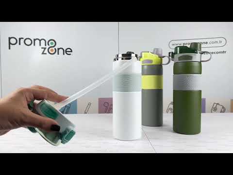 800 ml Basmalı Kapaklı Çelik Termos Promozone