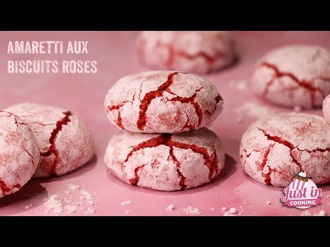 ♡ Recette d’Amaretti aux Biscuits Roses de Reims et Amande pour la Saint-Valentin ♡