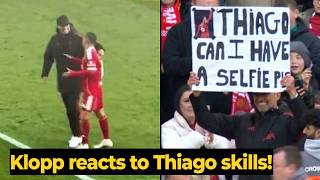 Unseen footage of Jurgen Klopp salutes Thiago Alcantara after Dortmund legends match