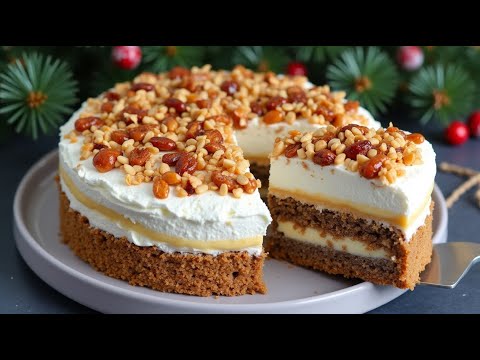 🎄Weihnachtskuchen in 15 Minuten für die ganze Familie! Der beste Kuchen, den ich je gegessen habe!