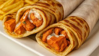 Jinsi Ya Kutengeneza Chicken Tikka Paratha Roll, Dinner Tamu sana