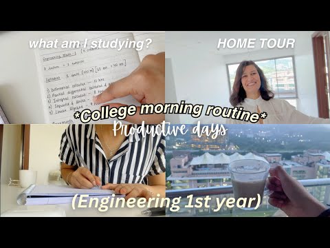 PRODUCTIVE DAYS💻 What am I studying in my 1st Semester? College morning routine☀️ HOUSE TOUR!