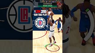 Run This CLIPPERS Play To Get Wide Open 3s 🏀 #nba2k26 #shorts #clippers