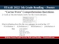 Exploring Poetry Elements for 5th Grade STAAR