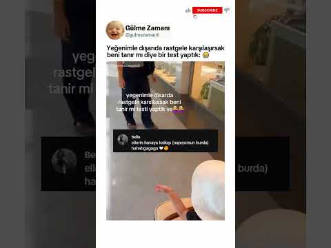 Yeğenimle dışarıda rastgele karşılaşırsak beni tanır mı diye bir test yaptık: