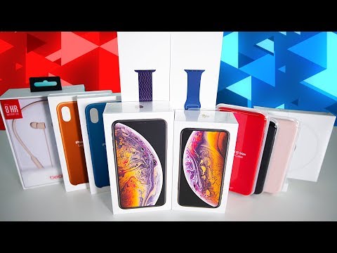 (ENGLISH) My Massive iPhone Xs + iPhone XS Max Unboxing!