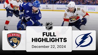 NHL Highlights | Panthers vs. Lightning - December 22, 2024