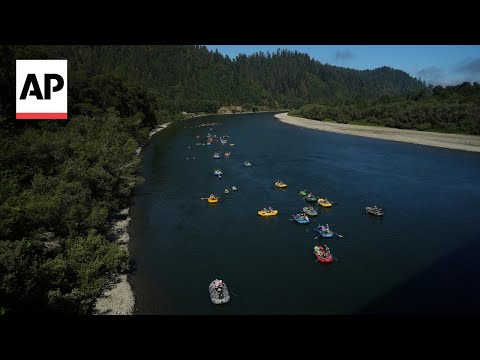 YouTube video thumbnail: Native American Teens Kayak Major US River to Celebrate Removal of Dams