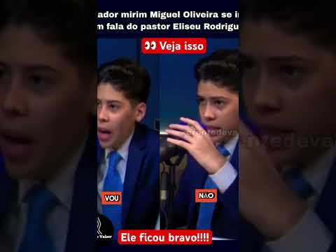 MIGUEL OLIVEIRA SE IRRITOU COM O PASTOR 👀👀#short