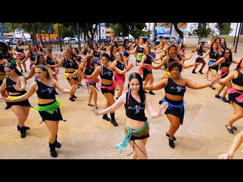 🇧🇷Amazing Brazil bellydance flashmob | Music: Artem Uzunov - Tres Cuatro