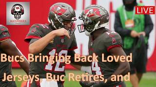 Tampa Bay Buccaneers | Bucs Former Super Bowl Champ Retires | Bucs Bringing Back Old Jerseys