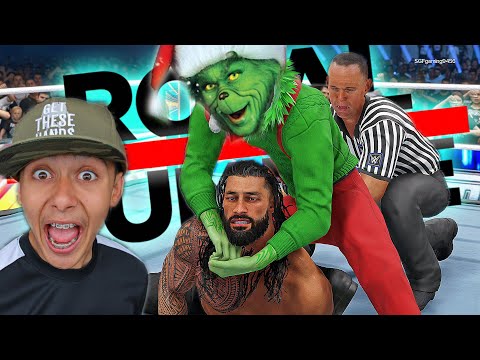 This is HOW THE GRINCH STOLE CHRISTMAS from the WWE 2K24 Royal Rumble