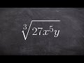 Simplifying Cube Roots and Radicals