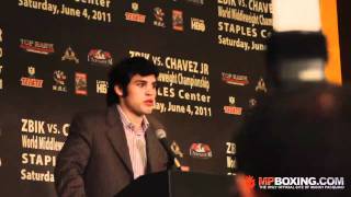 Julio Cesar Chavez Jr. - Julio's Speech at the Final Press Conference before the fight! 6/1/11