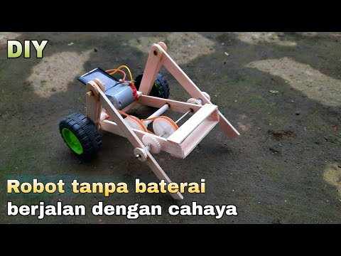 membuat robot dari dinamo berjalan dengan cahaya matahari