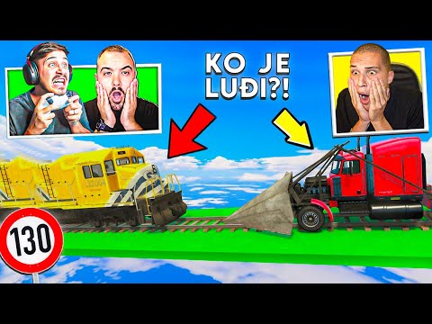 IMPE, ŠONE I KRSKO IGRAJU NAJLUĐU FACE TO FACE TRKU U GTA 5!😲🏁🚀 (UDRUŽILI su se protiv MENE)