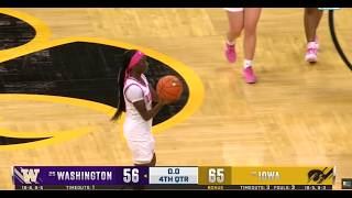 Iowa #15 Women's Basketball get Big10 win over #25 Washington 65-56