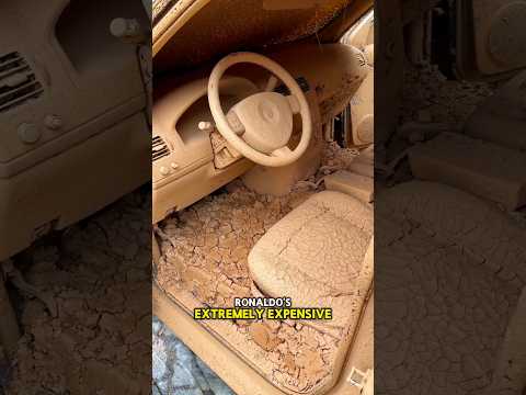 😱 Cleaning Ronaldo’s Luxury Car ✨ $5,500 Challenge 💰 #shorts