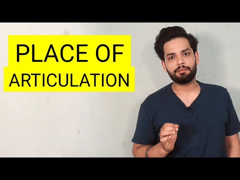 Place of articulation Linguistics