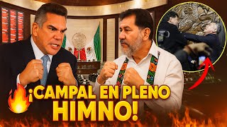 🔥 ¡Campal en pleno Himno! Alito se lanza contra Noroña y arman la Rosa de Guadalupe versión Senado 😱