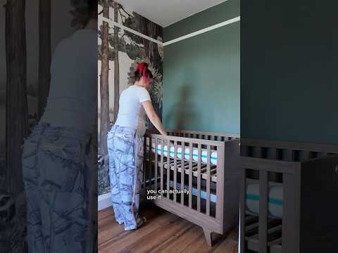 PART 4: Nursery Makeover | The woodland wallpaper mural is up! #vlog