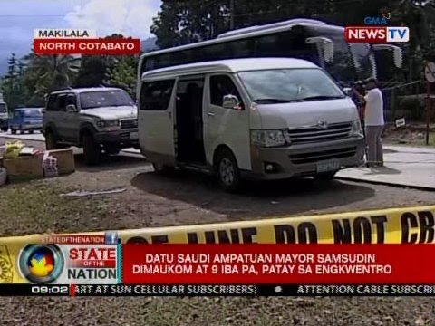 Datu Saudi Ampatuan Mayor Samsudin Dimaukom at 9 iba pa, patay sa