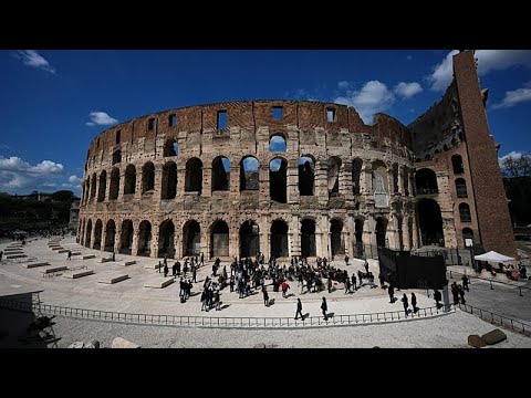 YouTube video thumbnail: Paving the way: Rome Colosseum Renovation Reveals Structures Hidden for Centuries