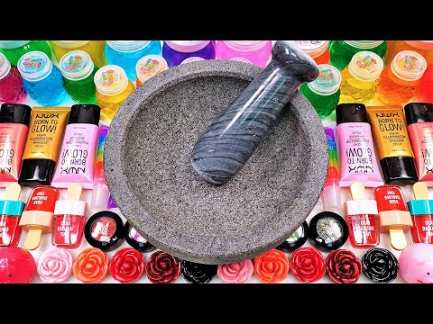 Satisfying Video Compilation How to Make Mixing Makeup Cosmetics Glitter into Glossy Slime GoGo ASMR