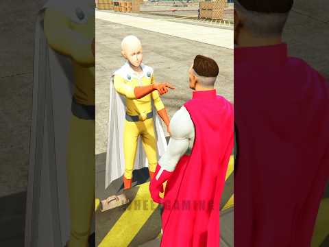 Saitama vs Goku vs Superhero Super Slap battle #shorts