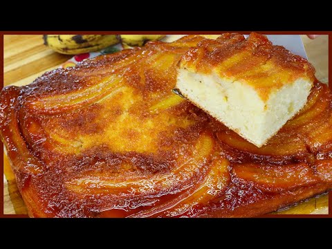 BOLO FOFINHO DE BANANA CARAMELIZADO I RECEITA CORINGA I FÁCIL I DELICIOSO I Receitas de Pai